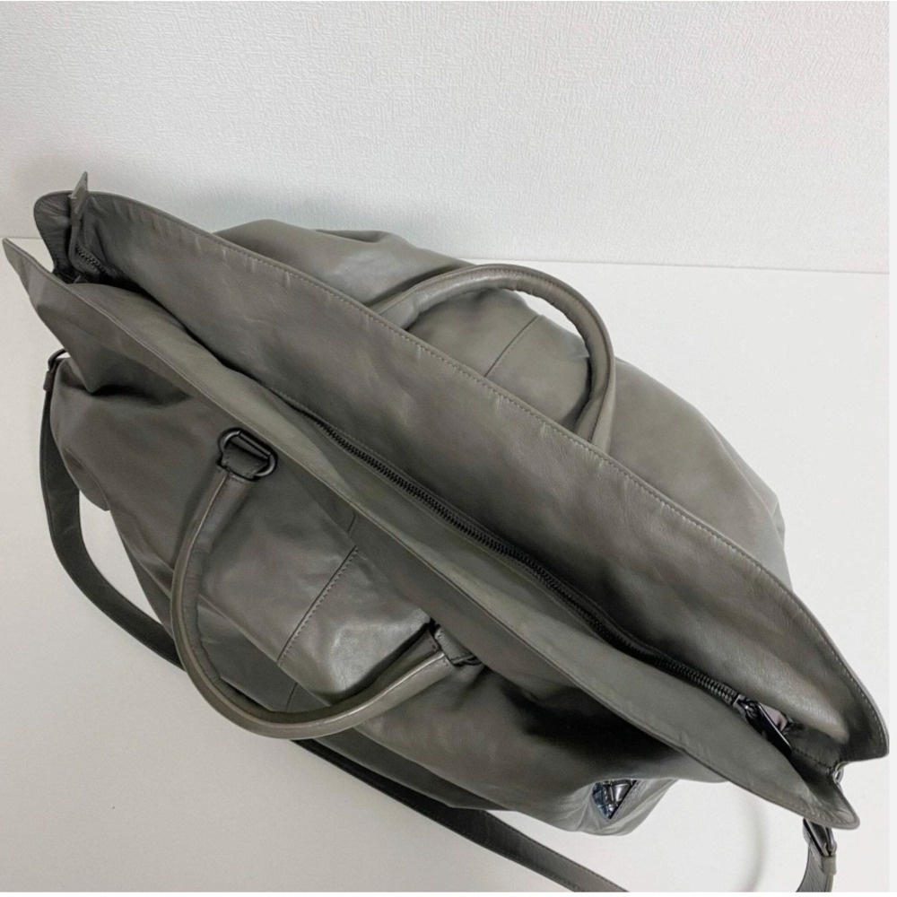 BOTTEGA VENETA Intrecciato Grey Boston Bag - Picture 7 of 16